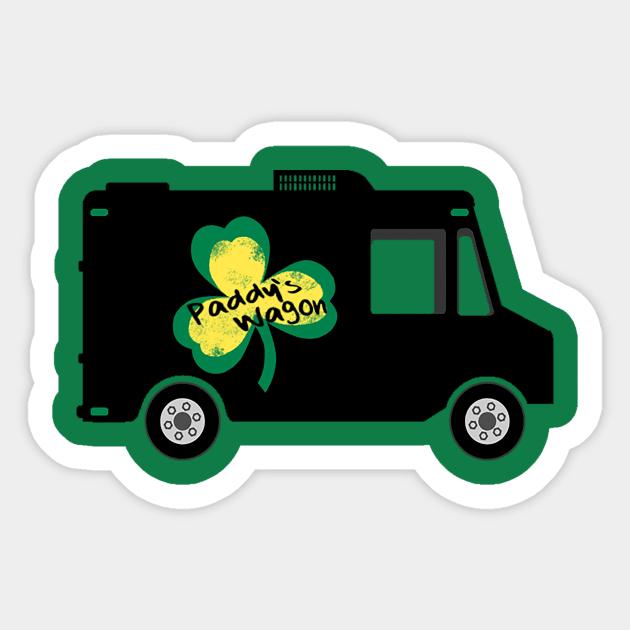 Paddy's Wagon Sticker by justnclrk